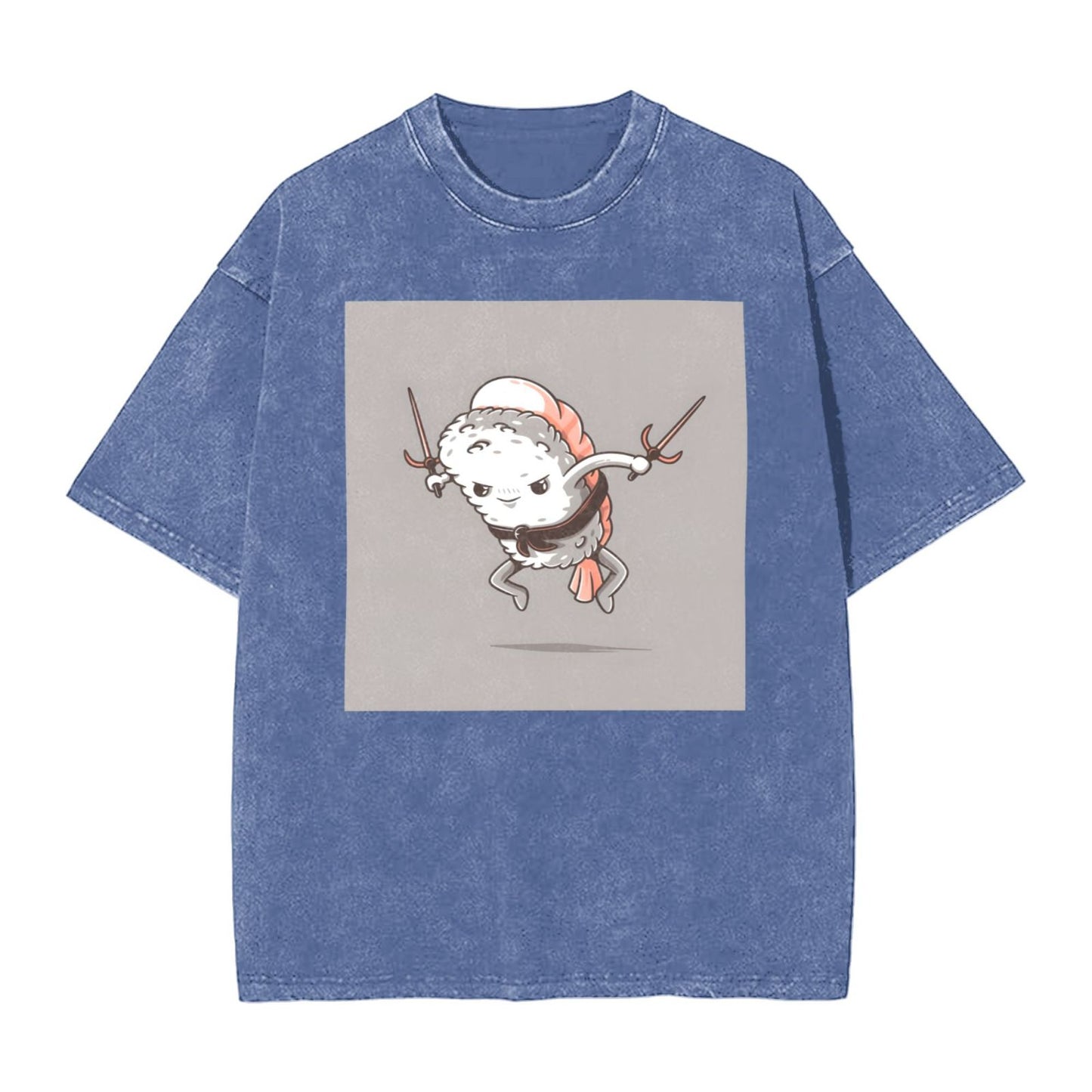 Osaka Lion Sushi - Double Fork Washed T-Shirt