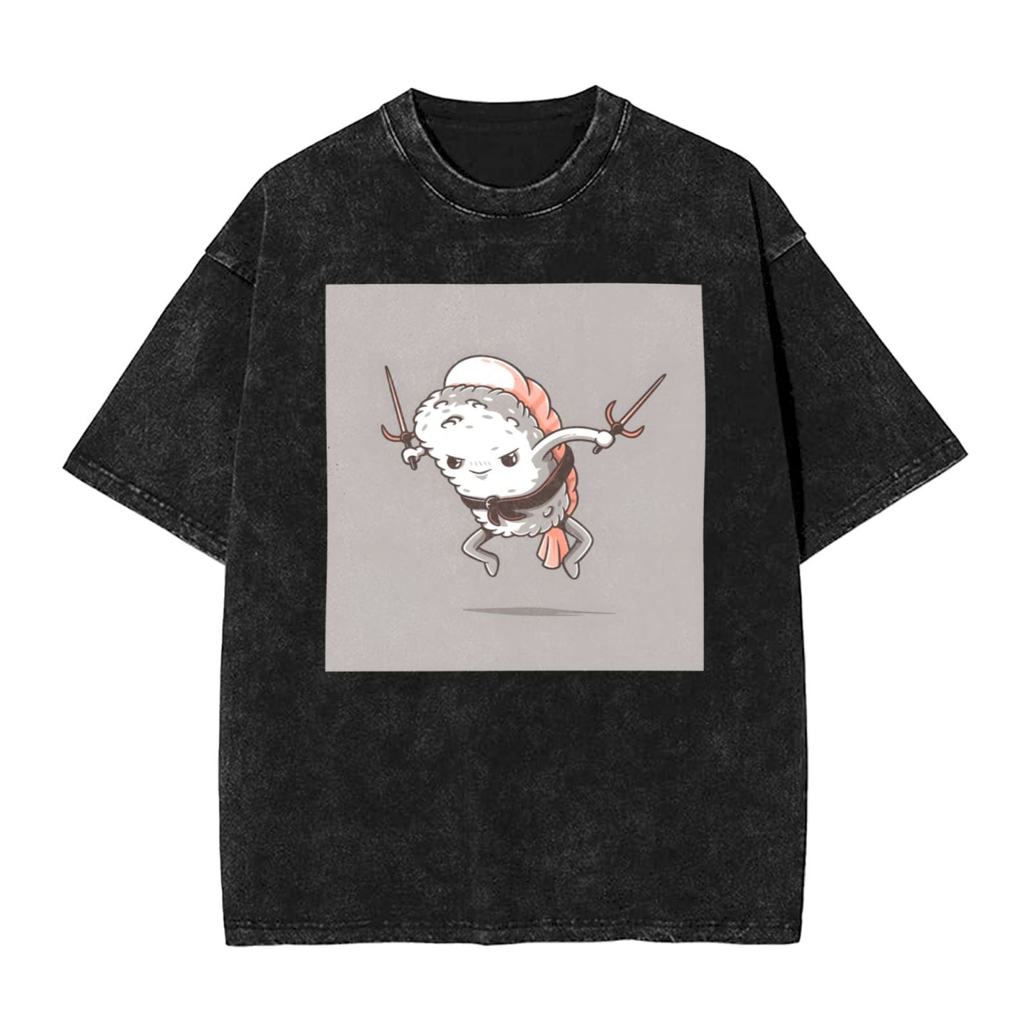 Osaka Lion Sushi - Double Fork Washed T-Shirt