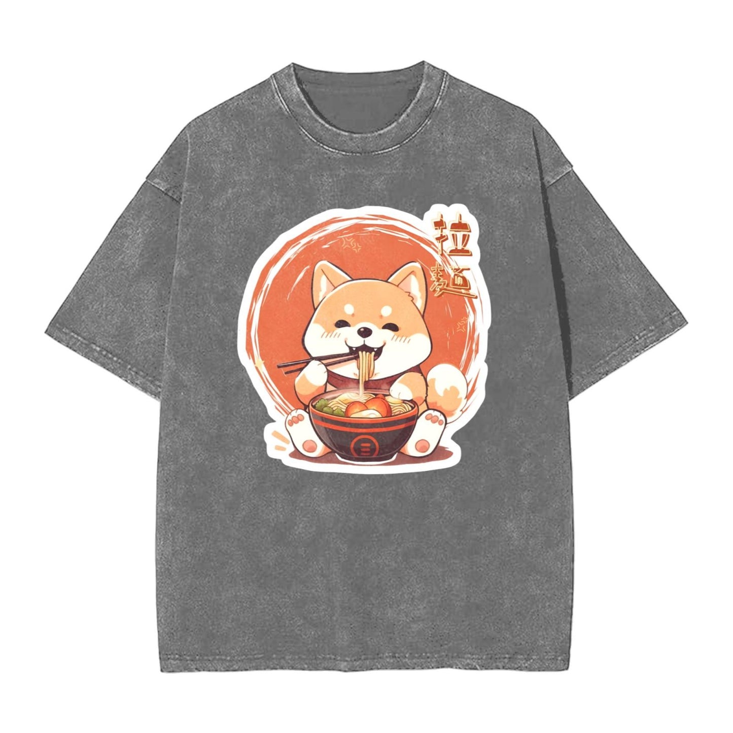 Osaka Lion Dog And Ramen Washed T-Shirt