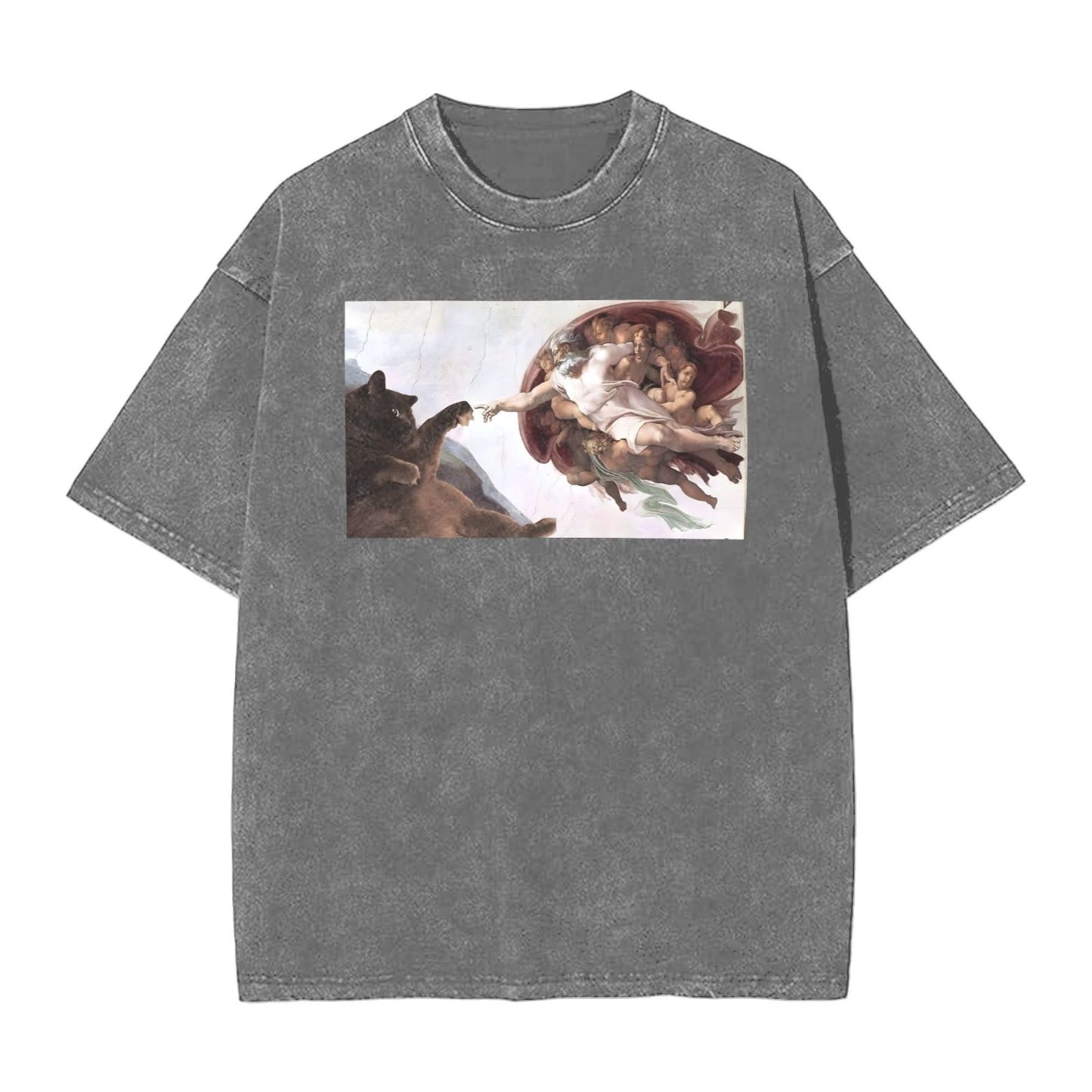 Osaka Lion The Creation of Cat Third Washed T-Shirt
