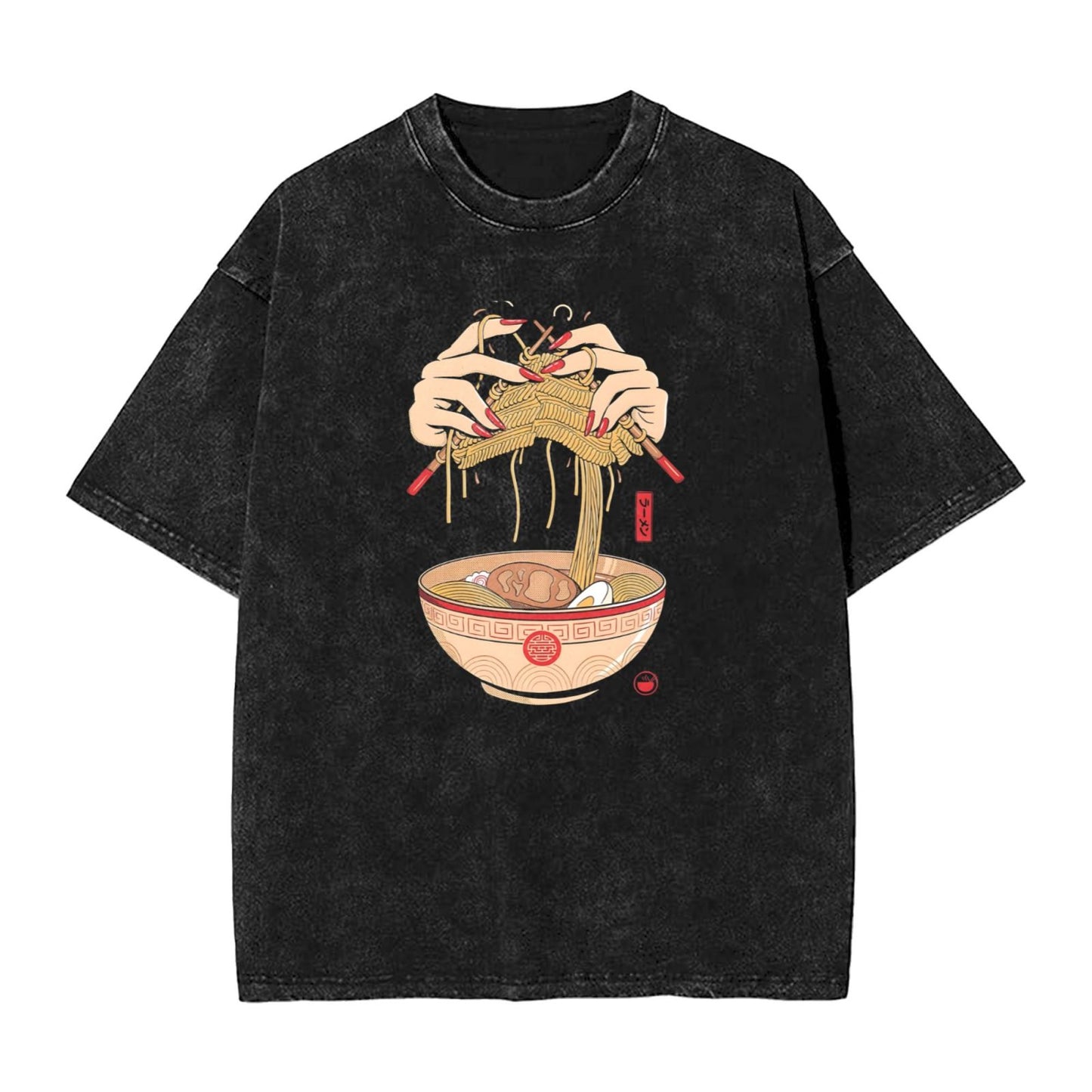 Osaka Lion Woven Ramen Washed T-Shirt