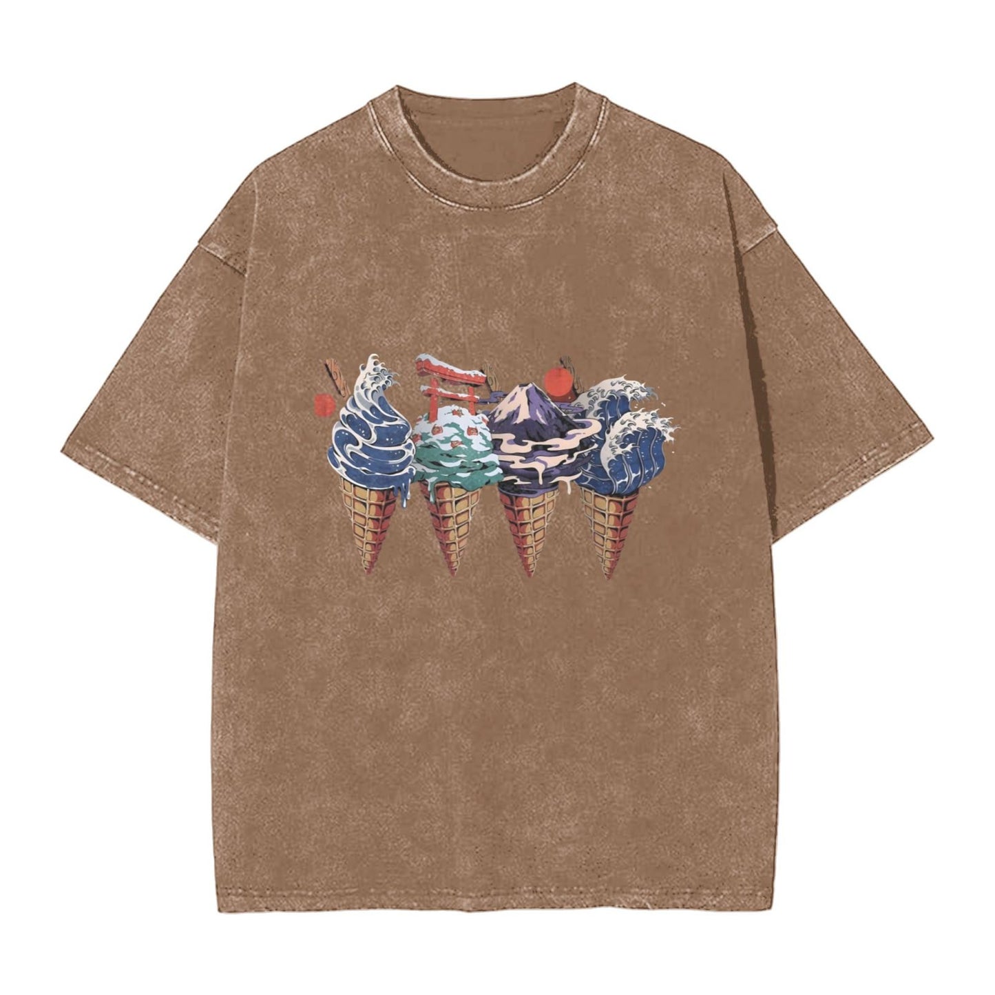 Osaka Lion Natural Ice Cream Washed T-Shirt