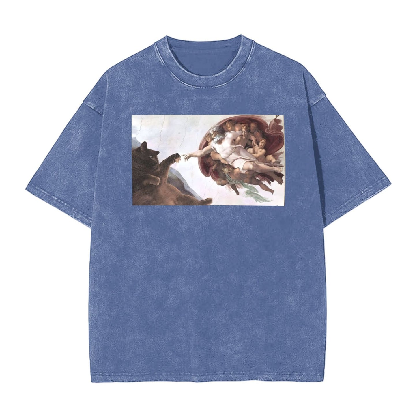 Osaka Lion The Creation of Cat Third Washed T-Shirt