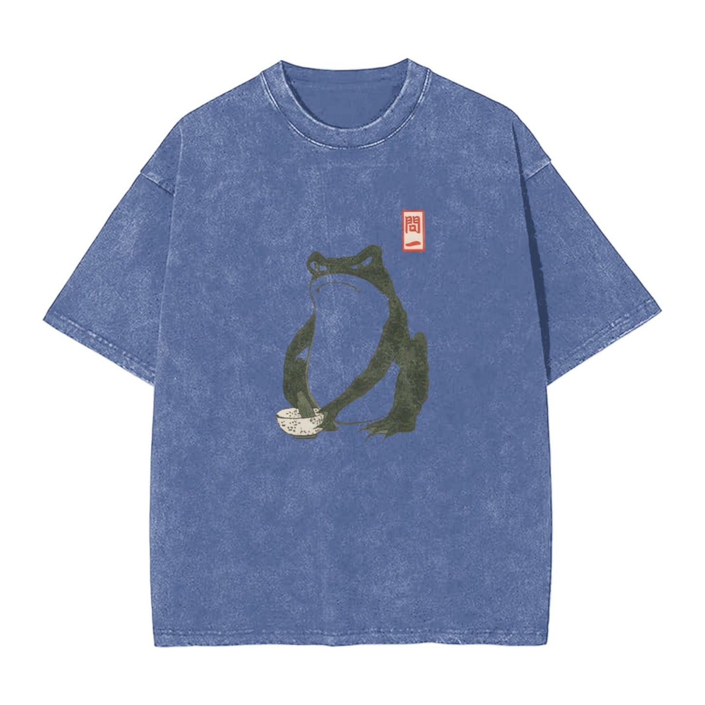Osaka Lion Tea Art Frog Washed T-Shirt