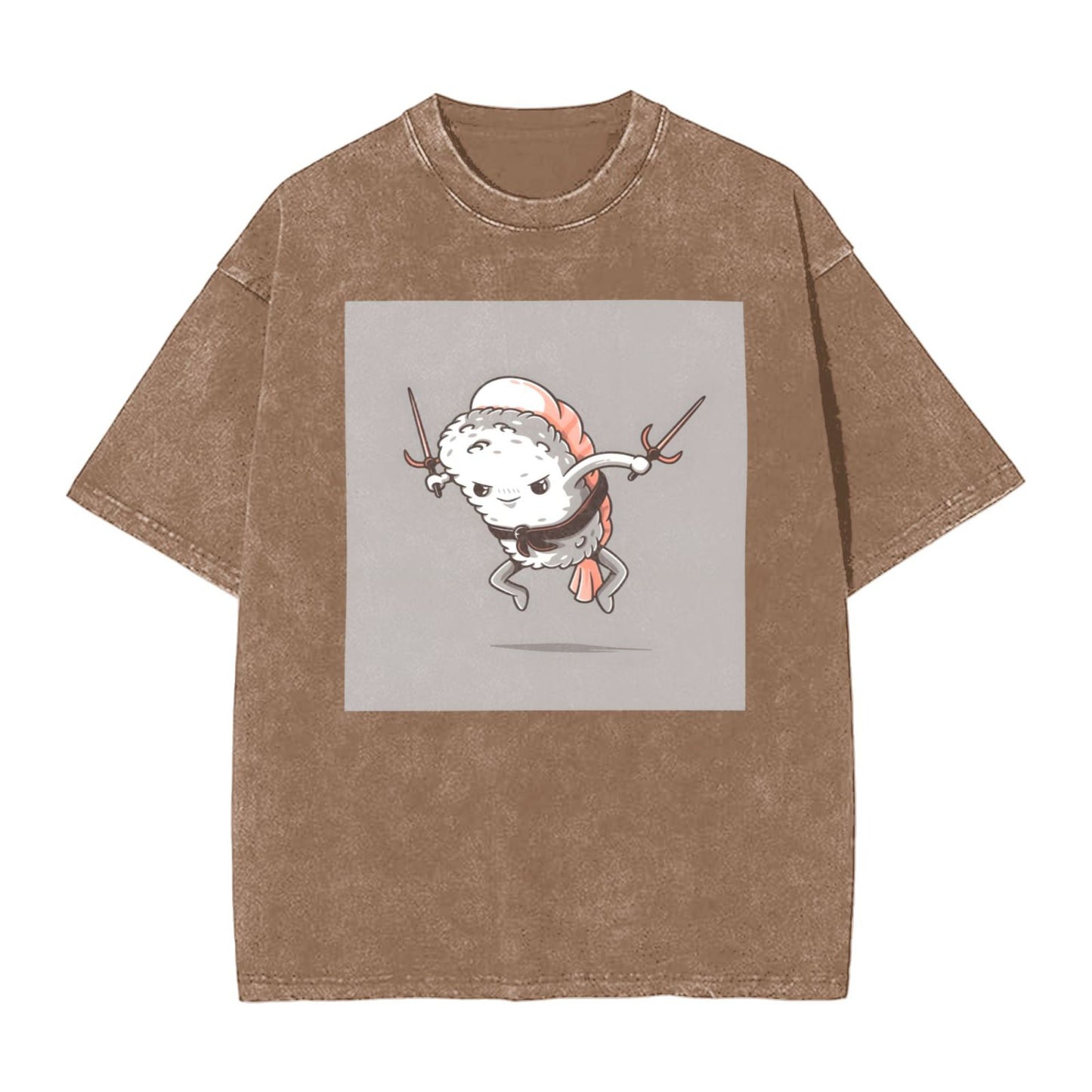 Osaka Lion Sushi - Double Fork Washed T-Shirt