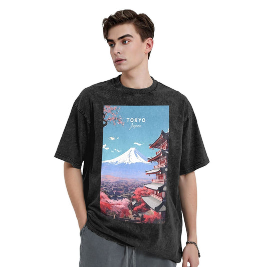 Osaka Lion Tokyo Travel Washed T-Shirt
