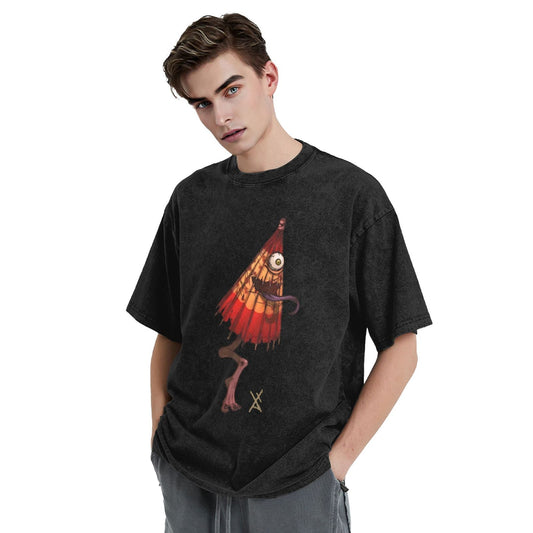 Osaka Lion Kasa-obake Washed T-Shirt