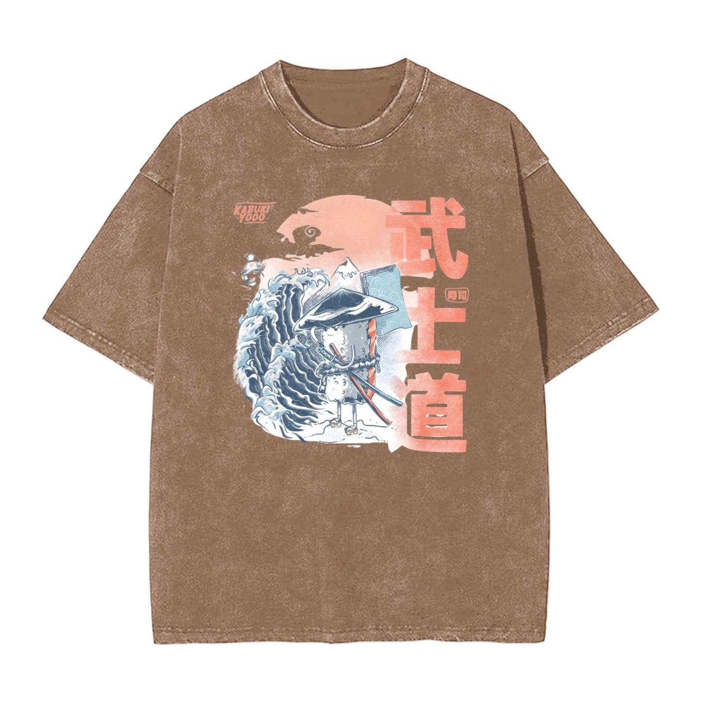 Osaka Lion Sushi Samurai Washed T-Shirt