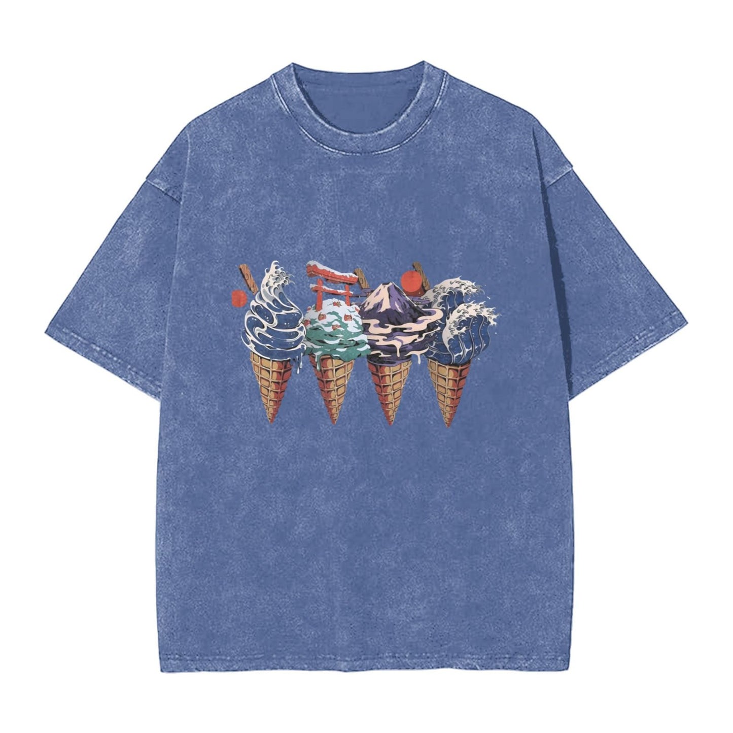 Osaka Lion Natural Ice Cream Washed T-Shirt