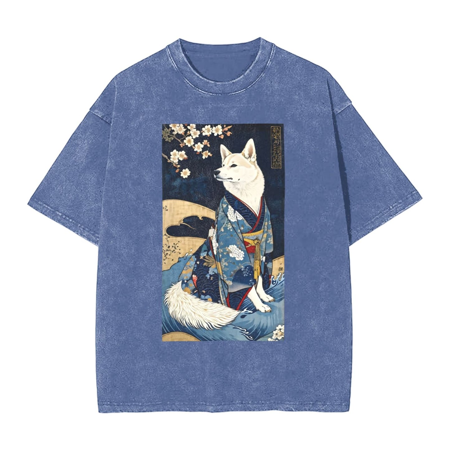 Osaka Lion Yokai Dog Washed T-Shirt