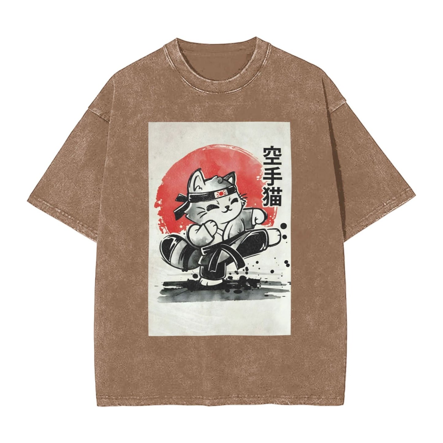 Osaka Lion Karate Cat Washed T-Shirt