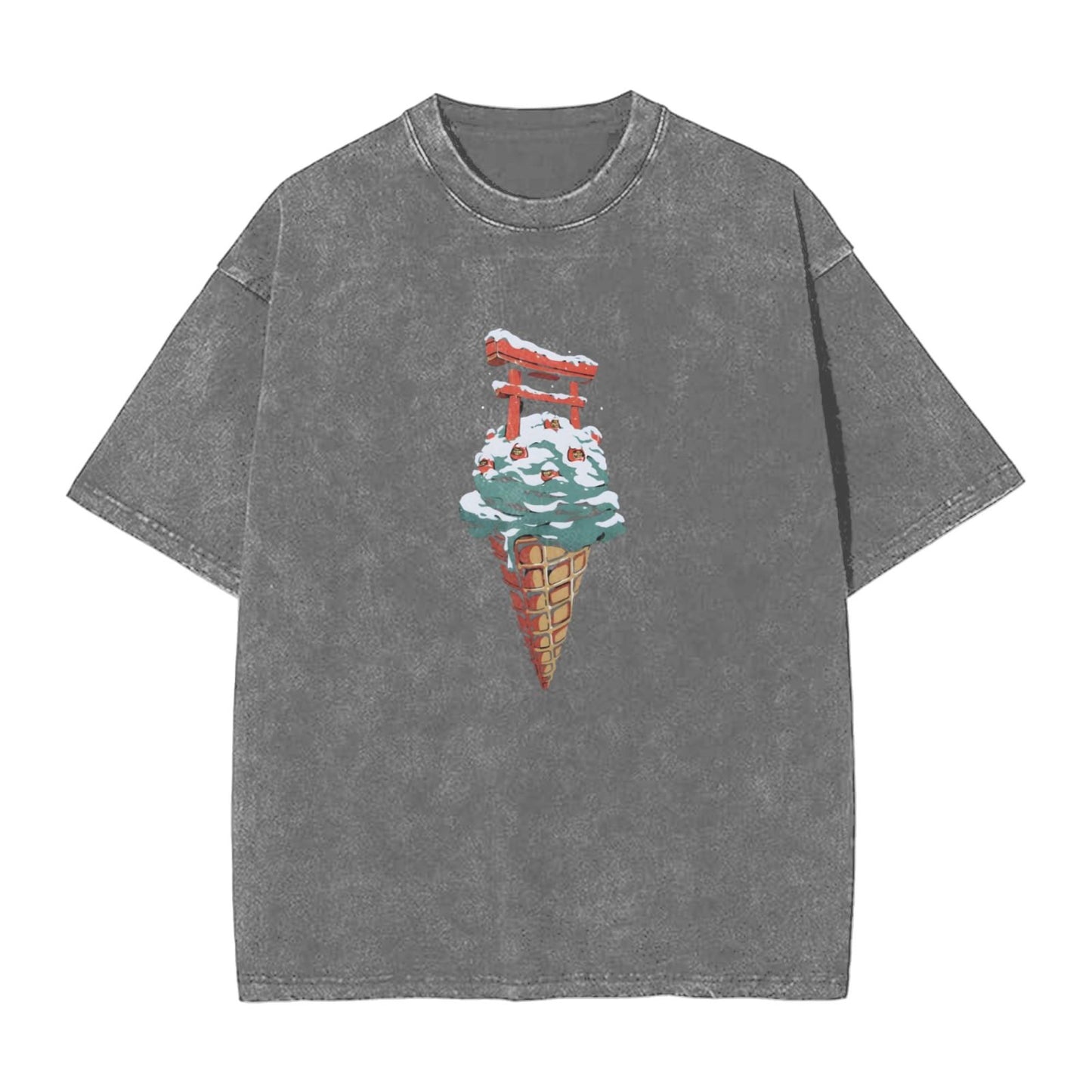 Osaka Lion Torii Ice Cream Washed T-Shirt