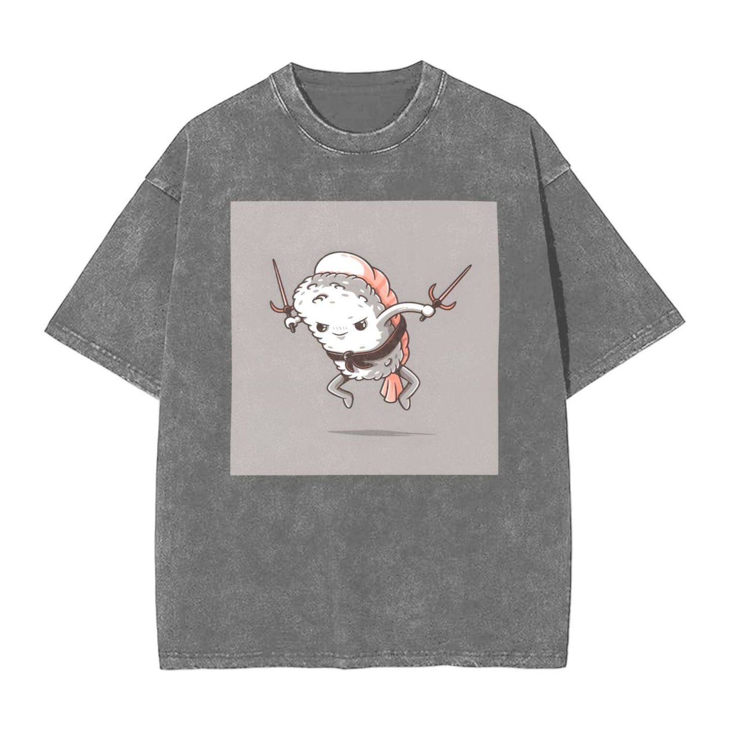 Osaka Lion Sushi - Double Fork Washed T-Shirt