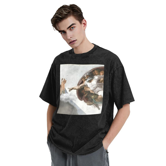 Osaka Lion The Creation of Cat First Washed T-Shirt