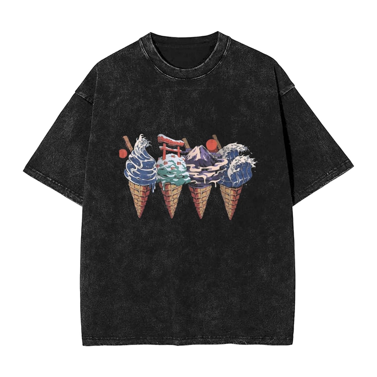 Osaka Lion Natural Ice Cream Washed T-Shirt