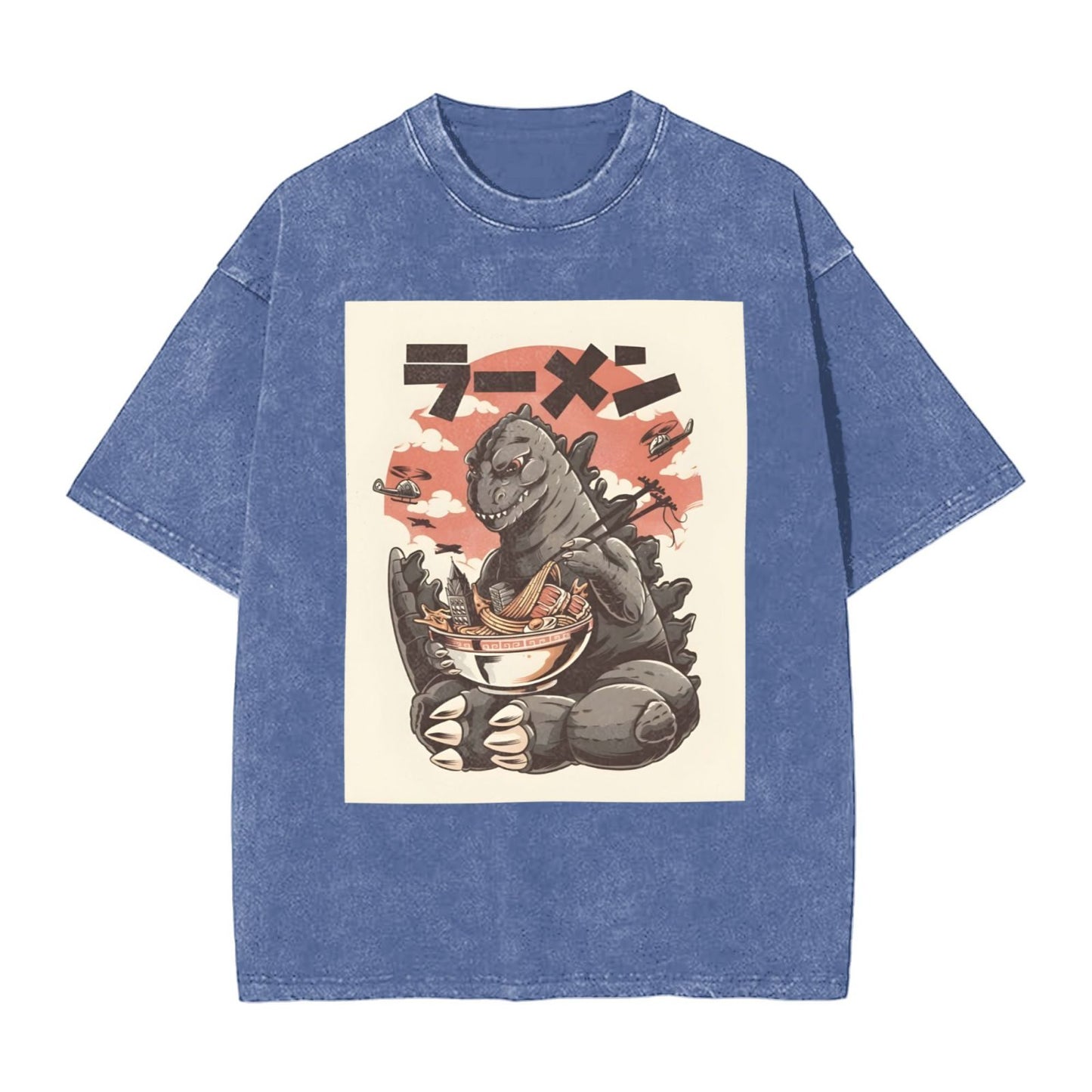 Osaka Lion Monsters And Ramen Washed T-Shirt