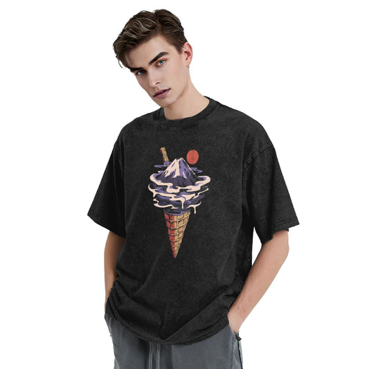Osaka Lion Ice Cream Mountain Washed T-Shirt
