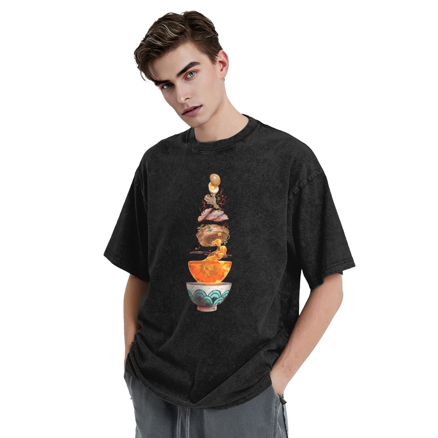 Osaka Lion Ramen Washed T-Shirt