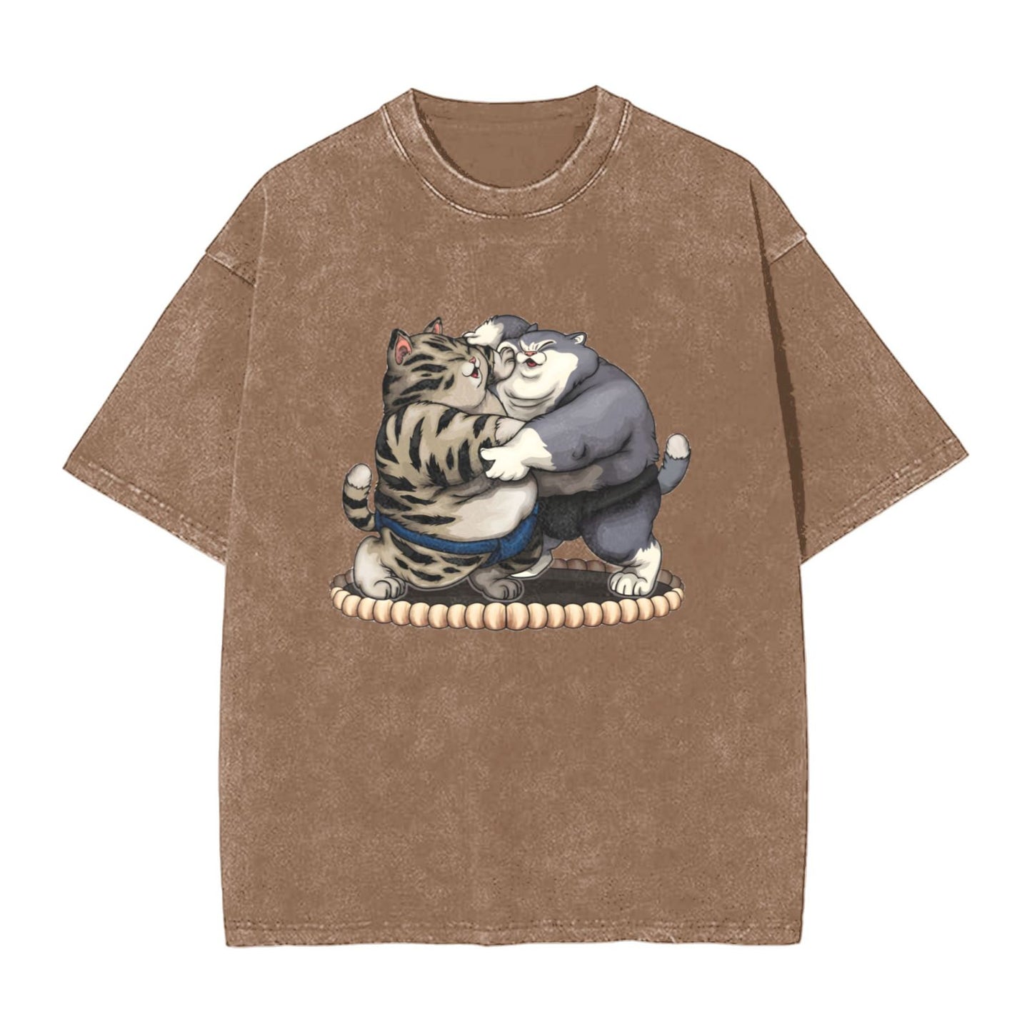 Osaka Lion Sumo Cats Washed T-Shirt