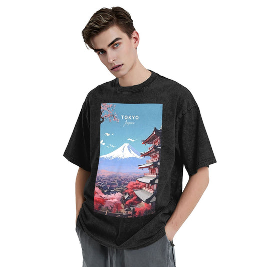 Osaka Lion Tokyo Travel Washed T-Shirt