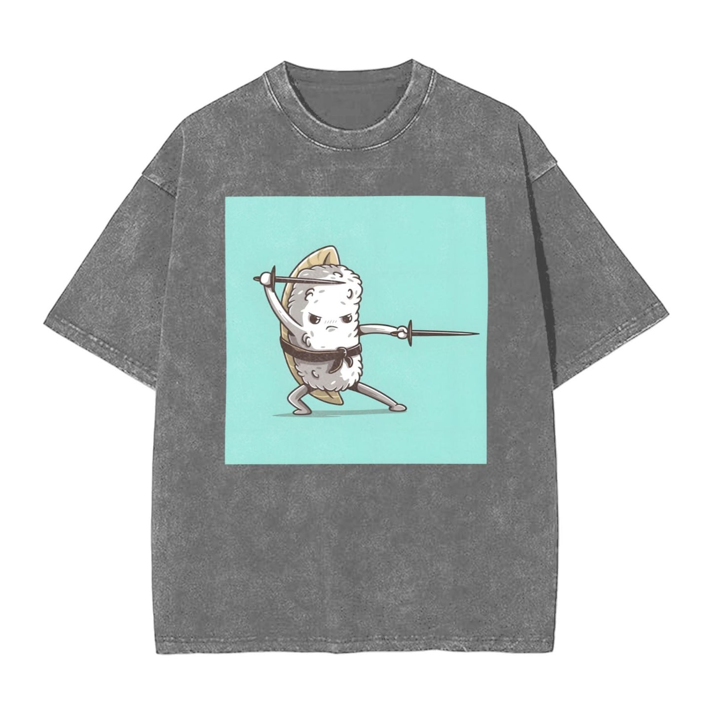 Osaka Lion Sushi - Double Swords Washed T-Shirt