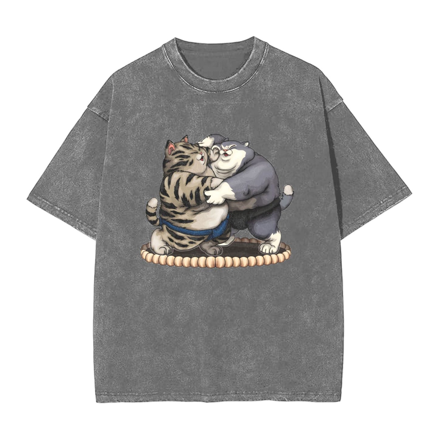 Osaka Lion Sumo Cats Washed T-Shirt