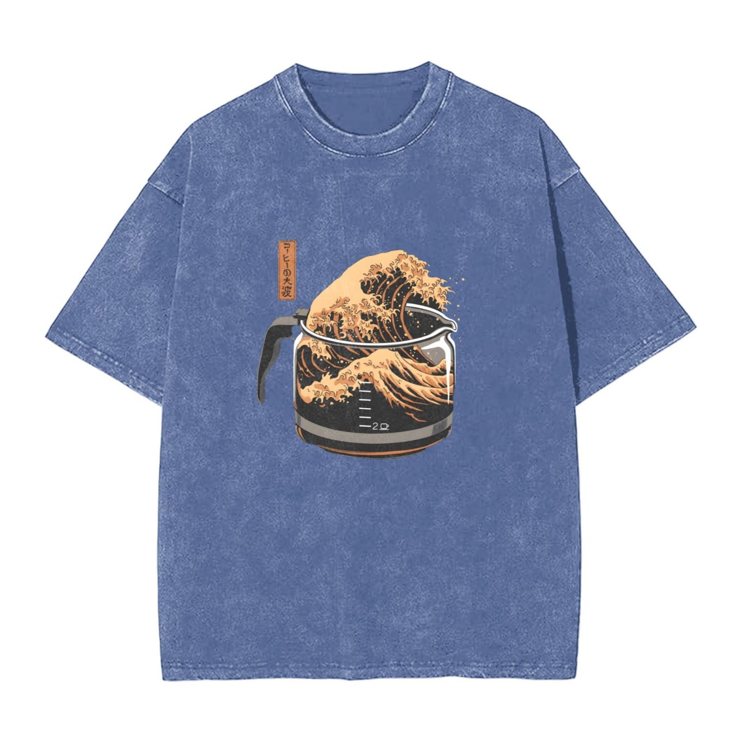 Osaka Lion Great Wave Of Coffee First Washed T-Shirt