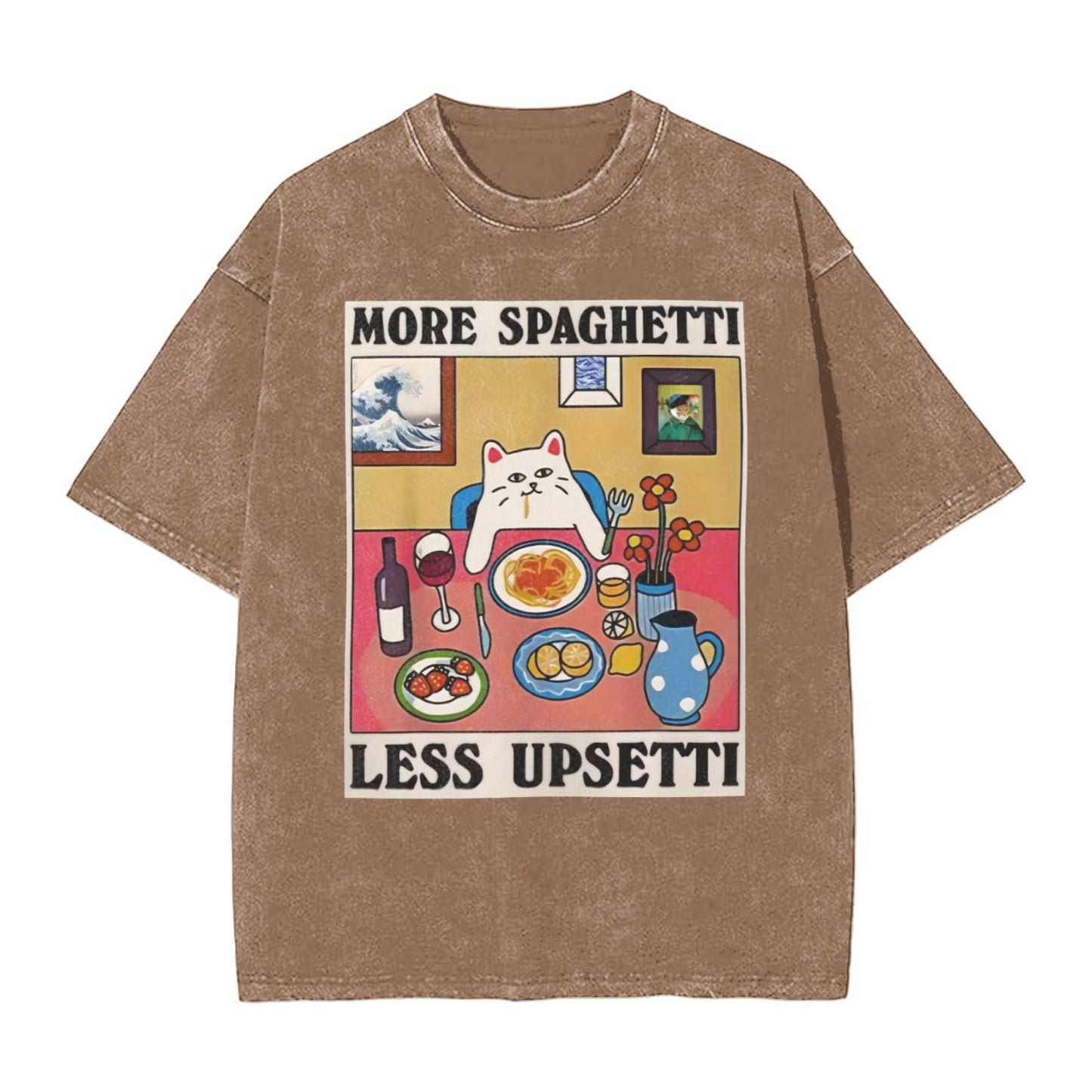 Osaka Lion More Spaghetti Less Upsetti Washed T-Shirt