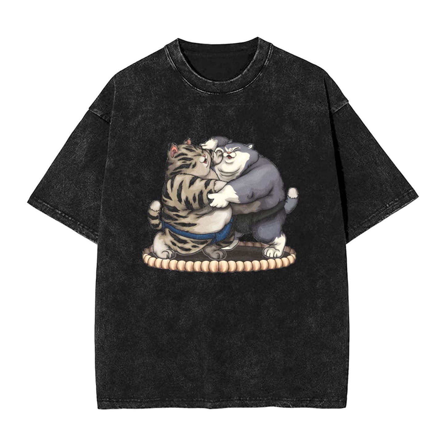 Osaka Lion Sumo Cats Washed T-Shirt
