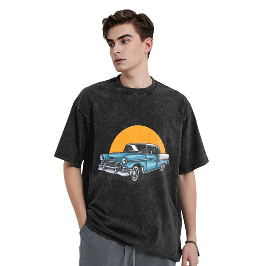 Osaka Lion Scenery And White Cars Washed T-Shirt