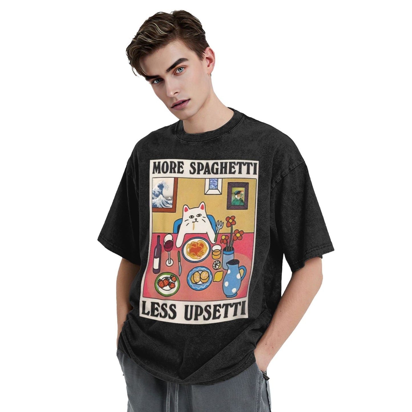 Osaka Lion More Spaghetti Less Upsetti Washed T-Shirt