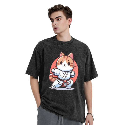 Osaka Lion Karate Cat Second Washed T-Shirt