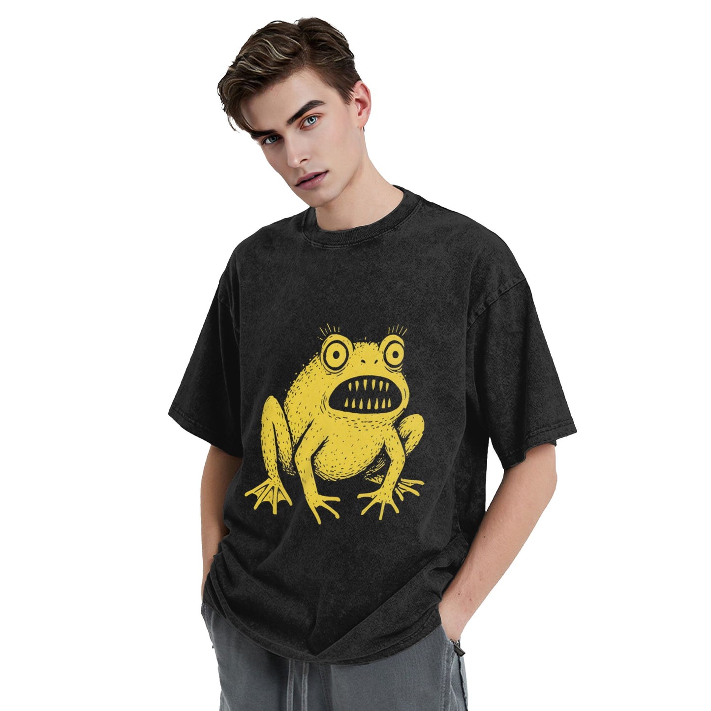 Osaka Lion Scary Frog Washed T-Shirt