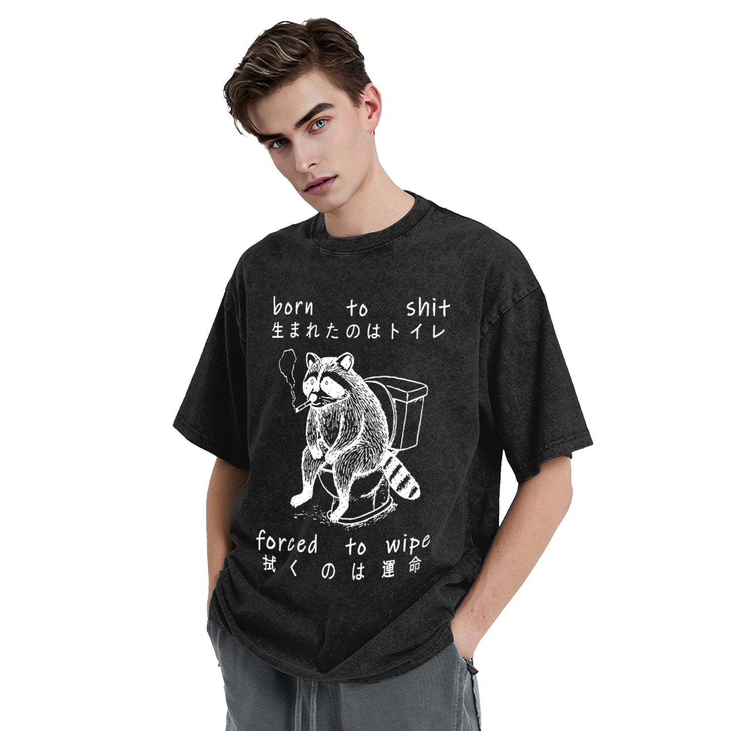 Osaka Lion Decadent Raccoon Washed T-Shirt