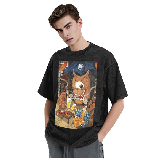 Osaka Lion Hitotsume Oni Washed T-Shirt