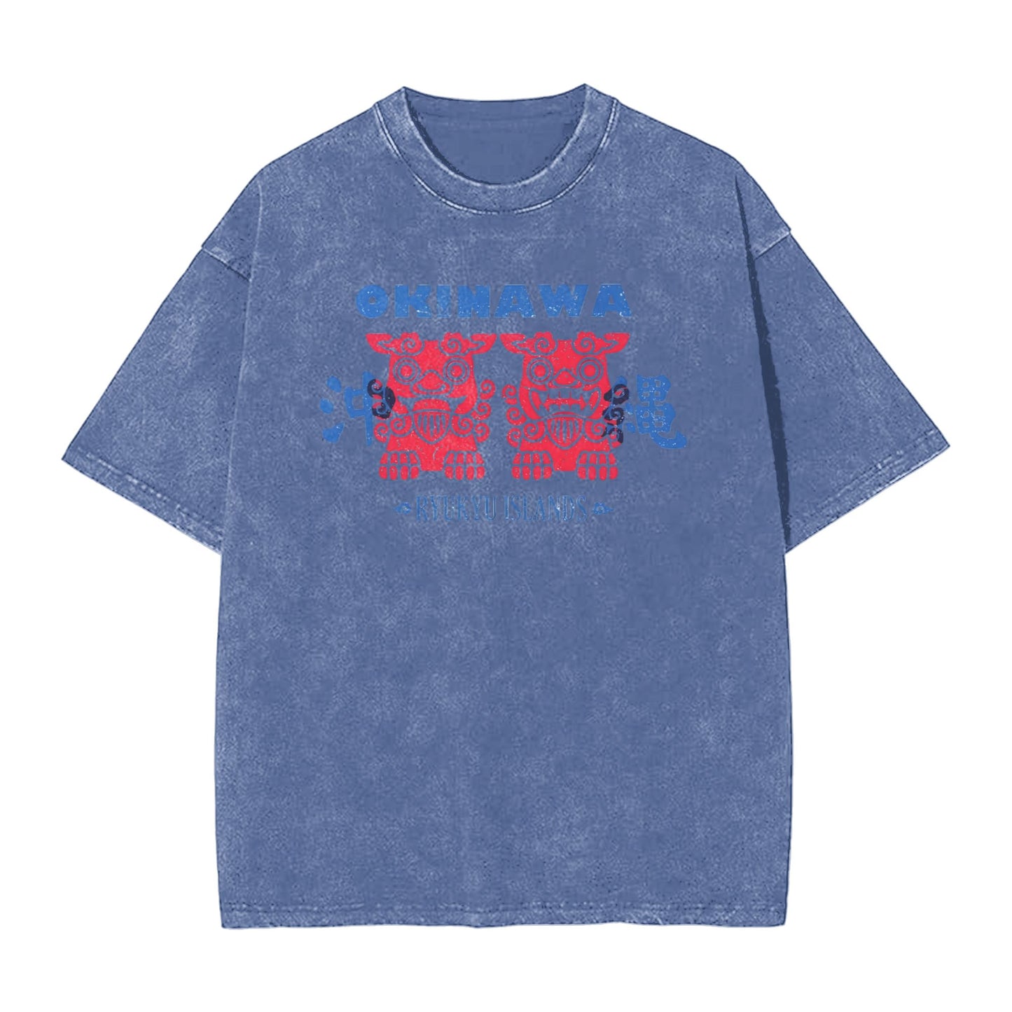 Osaka Lion Okinawa Mascot Washed T-Shirt