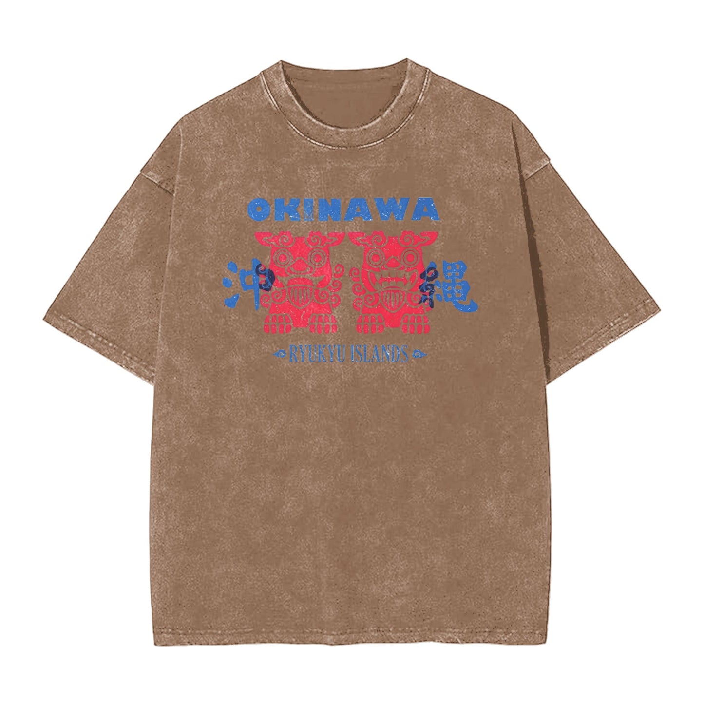 Osaka Lion Okinawa Mascot Washed T-Shirt