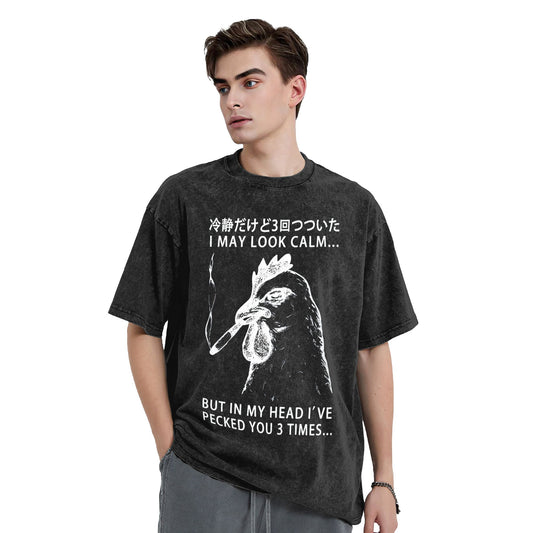 Osaka Lion I May Look Calm Washed T-Shirt