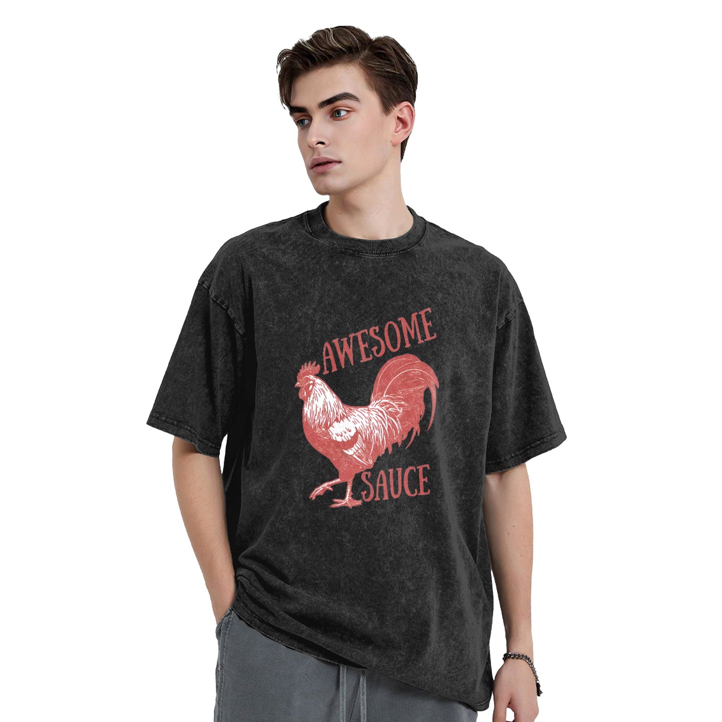Osaka Lion Excited Chicken Washed T-Shirt