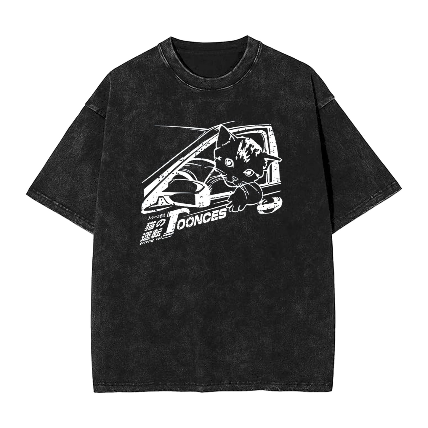 Osaka Lion Kitten Is Driving Washed T-Shirt
