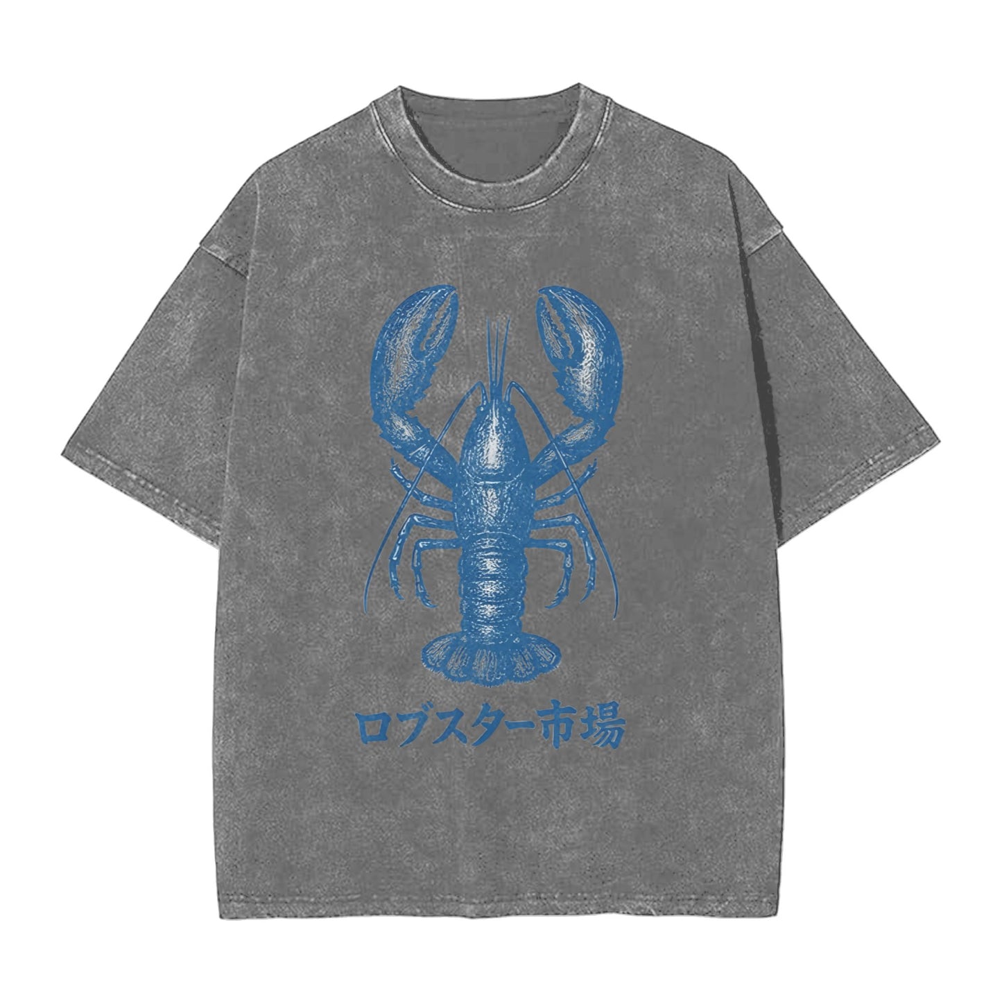 Osaka Lion Lobster Market Washed T-Shirt