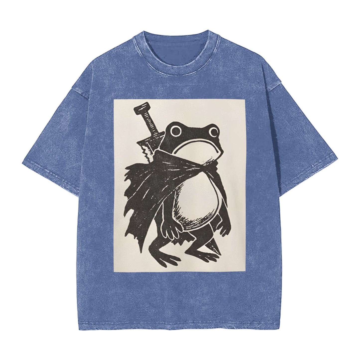 Osaka Lion Frog Warrior Washed T-Shirt