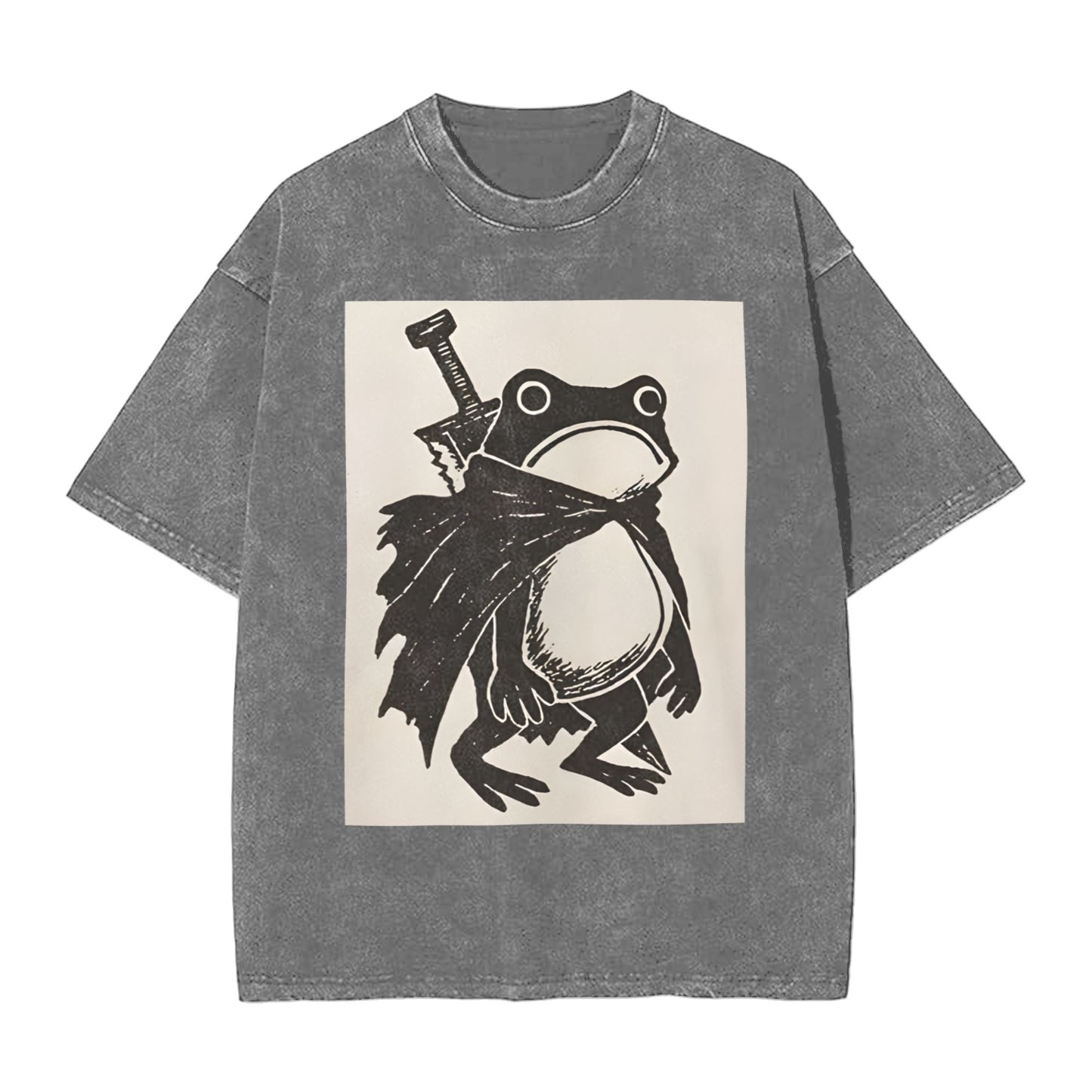 Osaka Lion Frog Warrior Washed T-Shirt
