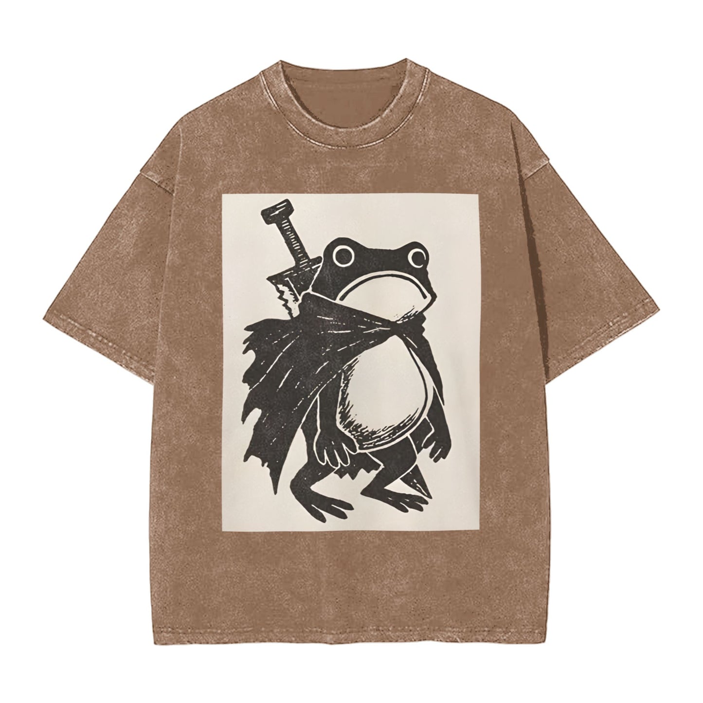 Osaka Lion Frog Warrior Washed T-Shirt