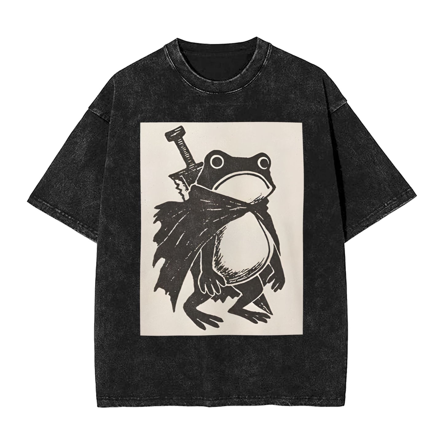 Osaka Lion Frog Warrior Washed T-Shirt