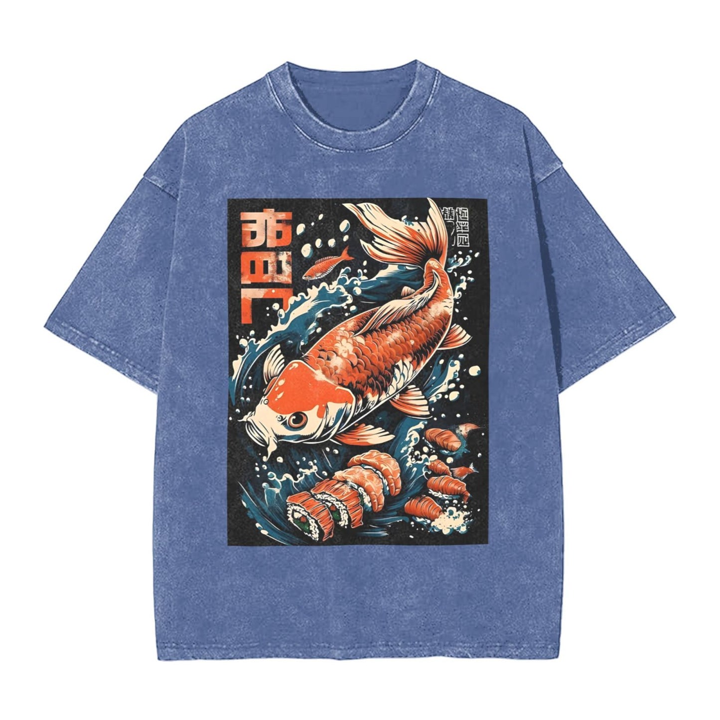 Osaka Lion Fish And Sushi Second Washed T-Shirt