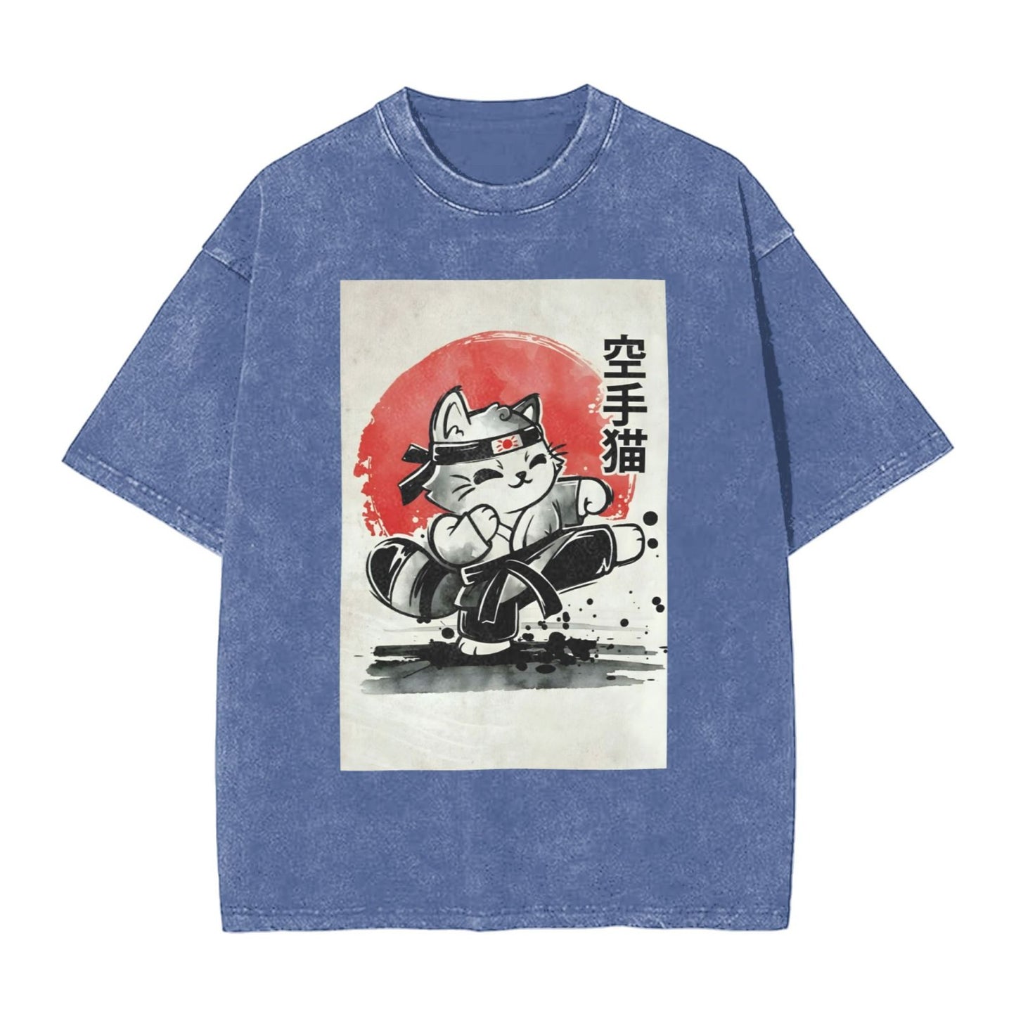 Osaka Lion Karate Cat Washed T-Shirt