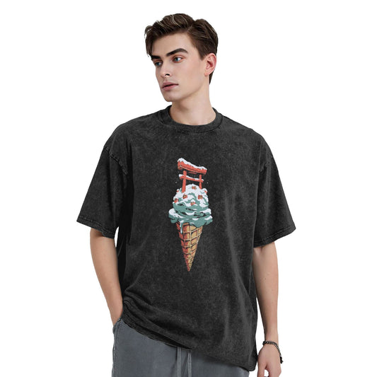 Osaka Lion Torii Ice Cream Washed T-Shirt
