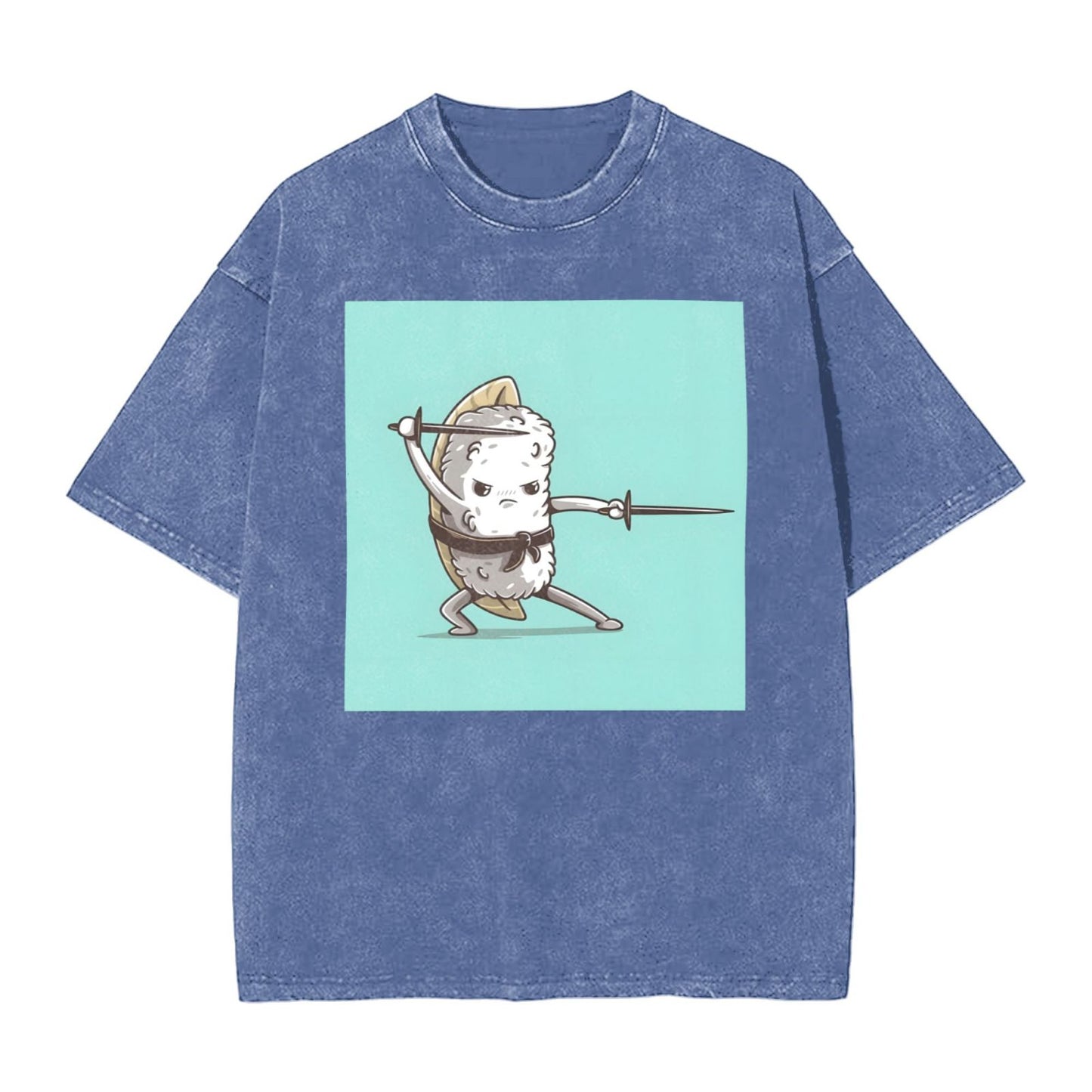 Osaka Lion Sushi - Double Swords Washed T-Shirt