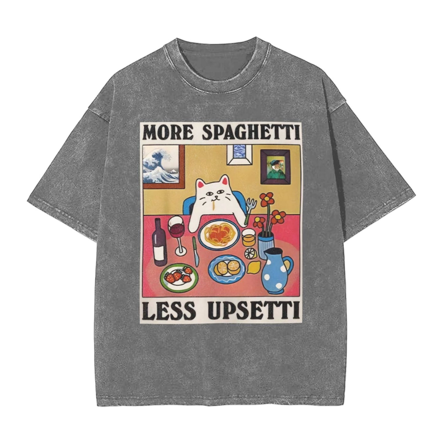 Osaka Lion More Spaghetti Less Upsetti Washed T-Shirt